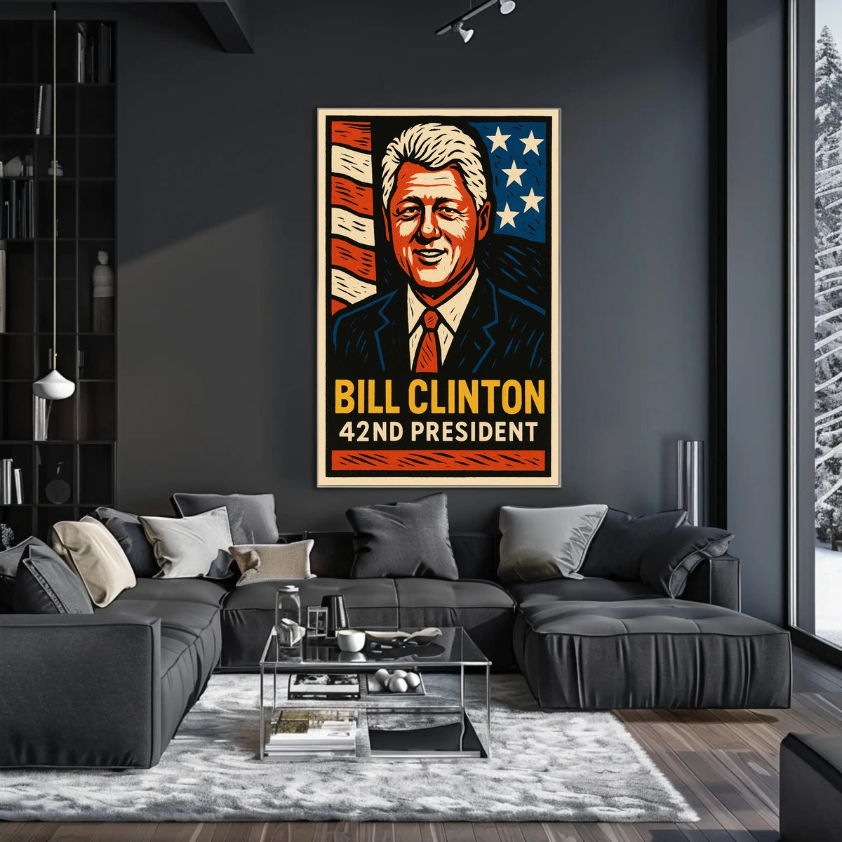 Bill Clinton 42nd President Poster
