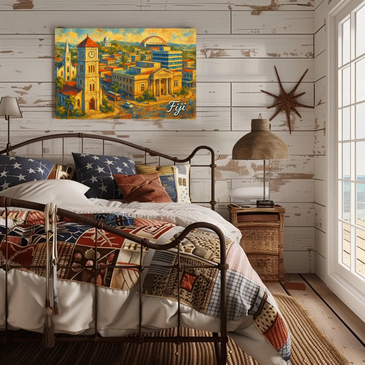 Scenic Fiji Cityscape Poster