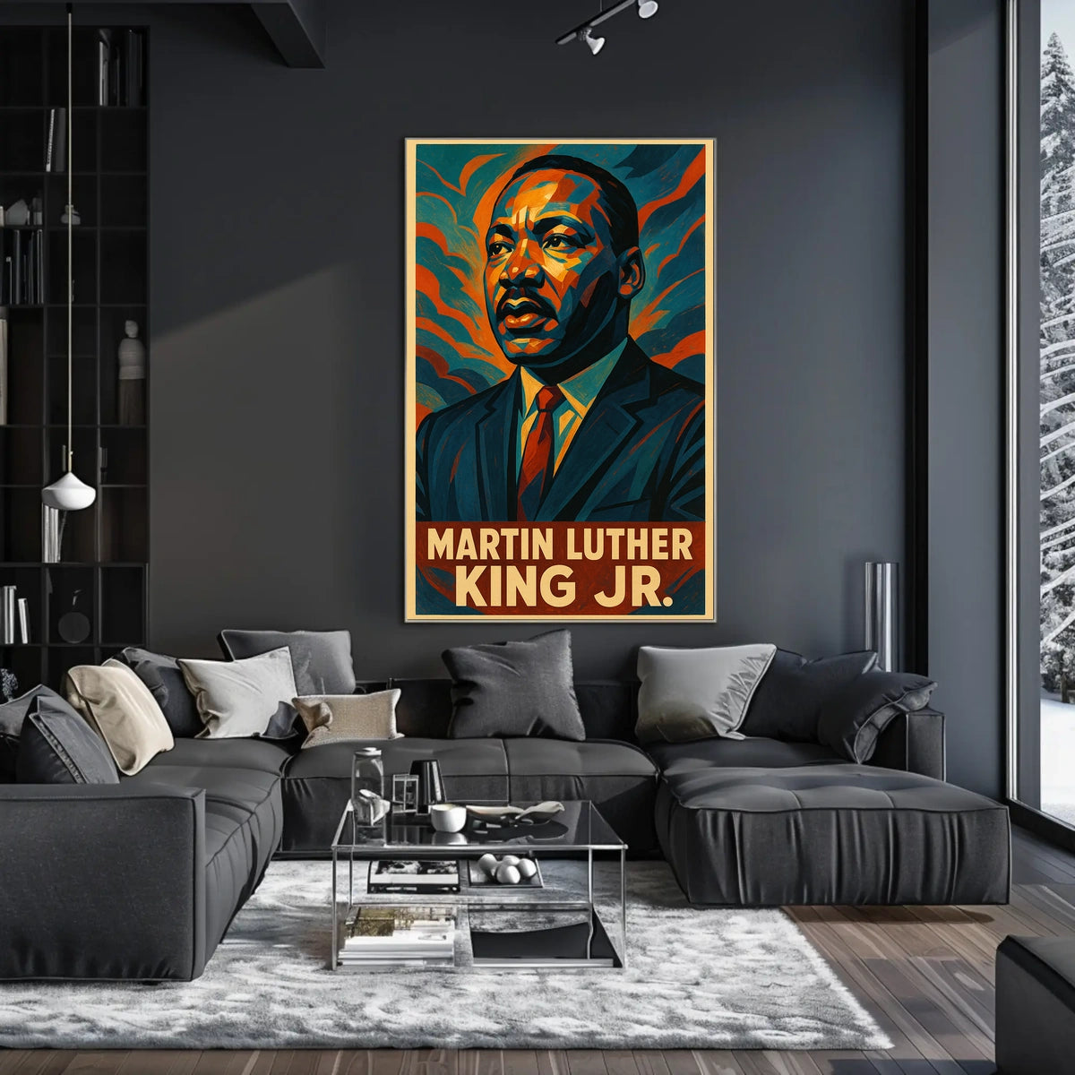 Martin Luther King Jr. A Visionary Poster