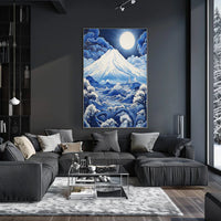 Mount Fuji Moonlit Tranquility Cultural Heritage Poster