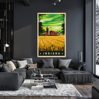 Indiana Farm Landscape Poster