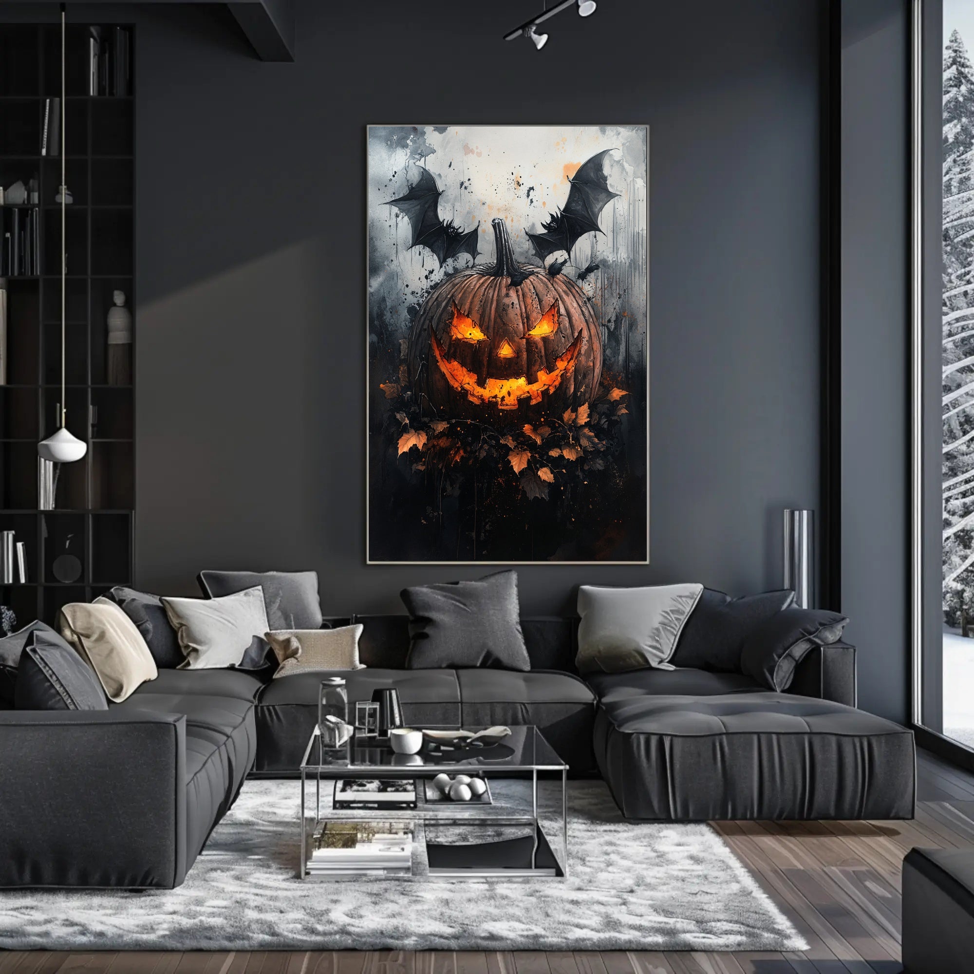 Spooky Jack-O-Lantern Poster
