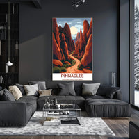 Pinnacles National Park Adventure Art: National Park Poster