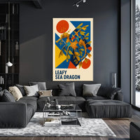 Leafy Sea Dragon Marine Life Art Poster