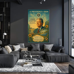 Jimmy Carter Civic Impact Presidential Artwork PosterGoat