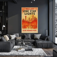 Dallas Lone Star Lights Poster
