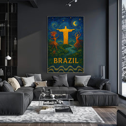 Brazil A Vibrant Celebration Poster