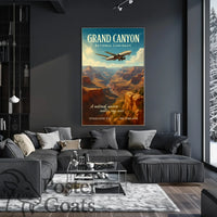 Grand Canyon Adventure Travel Vintage Poster