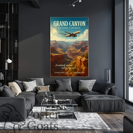 Grand Canyon Adventure Travel Vintage Poster