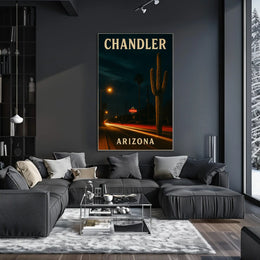 Chandler Arizona Travel Photography Realism Southwestern Desert City Vibe Wanderlust Poster