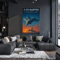 F-22 Raptor The Future Of Aerial Poster