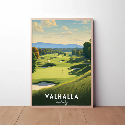 Valhalla Kentucky Golf Course Travel Poster