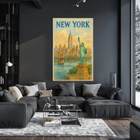 New York City Landmarks Poster
