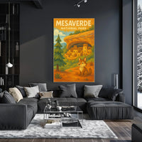 Mesa Verde National Park Rustic Wanderlust Poster