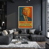 Donald Trump 47th President Poster