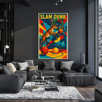 Slam Dunk Reindeer Poster