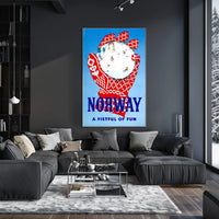 Norway: A Fistful of Fun Poster PosterGoat