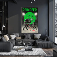 Reindeer Hockey Showdown Poster