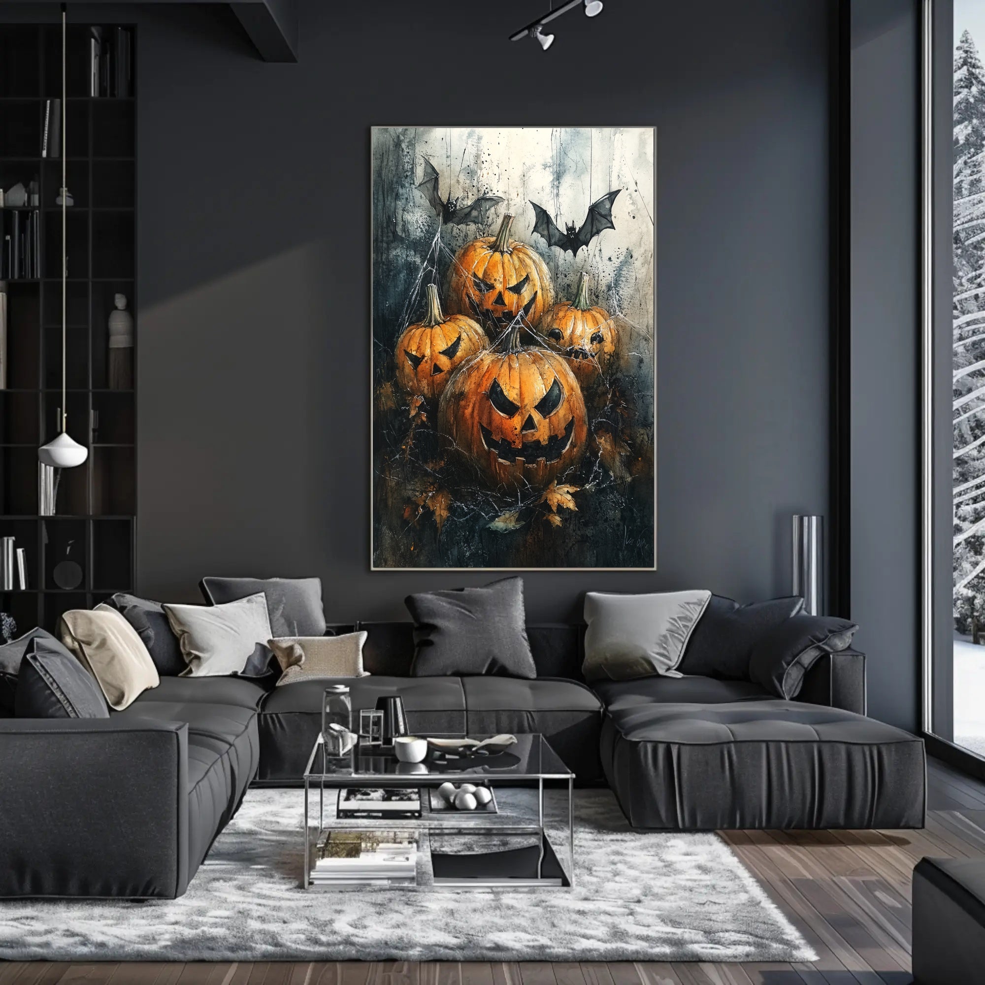Haunted Pumpkins Poster