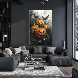 Haunted Pumpkins Poster