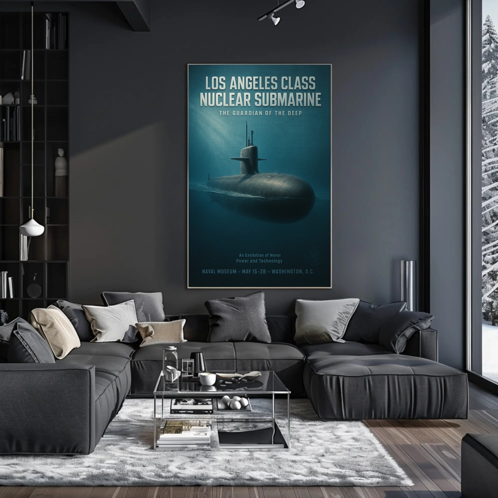 Los Angeles  Nuclear Submarine Poster PosterGoat