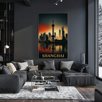 Shanghai Skyline Poster