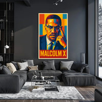 Malcolm X Iconic Portrait Poster