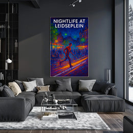 Nightlife At Leidseplein Poster