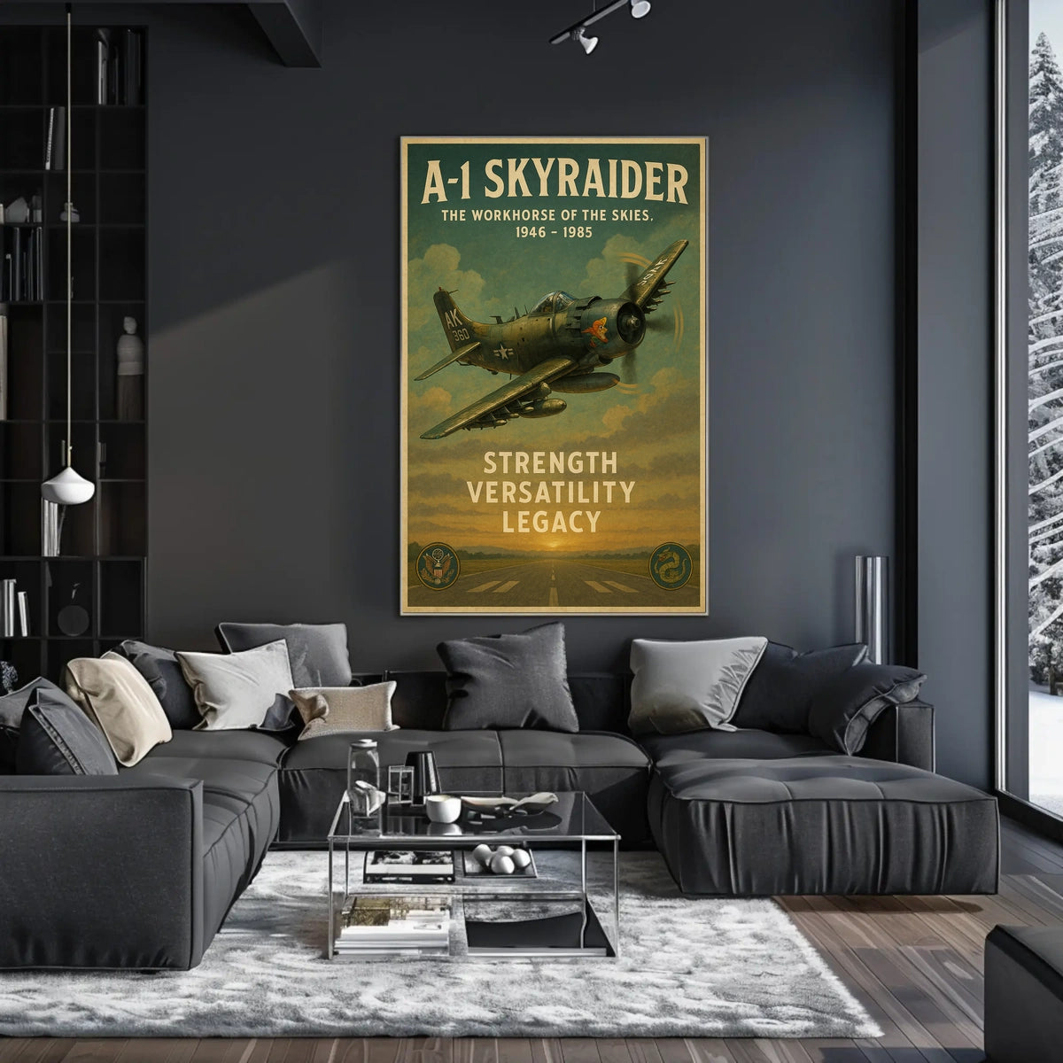 A-1 Skyraider The Workhorse of the Skies Poster