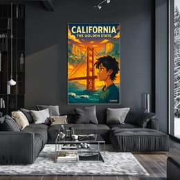 California The Golden State Poster
