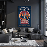 Embrace Philadelphia Poster PosterGoat