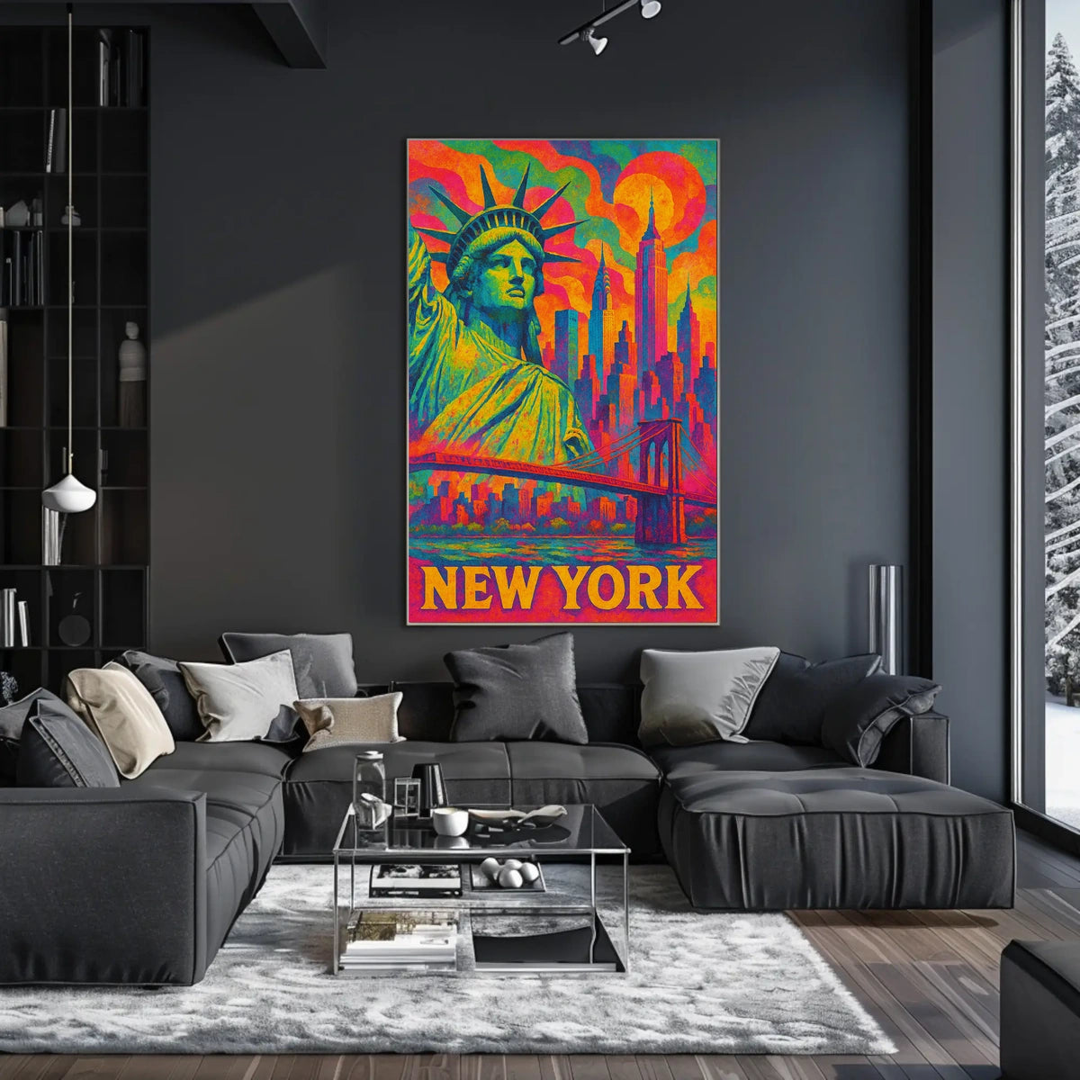 Vibrant New York Cityscape Poster