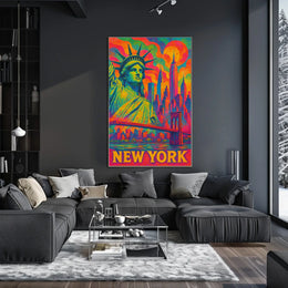 Vibrant New York Cityscape Poster