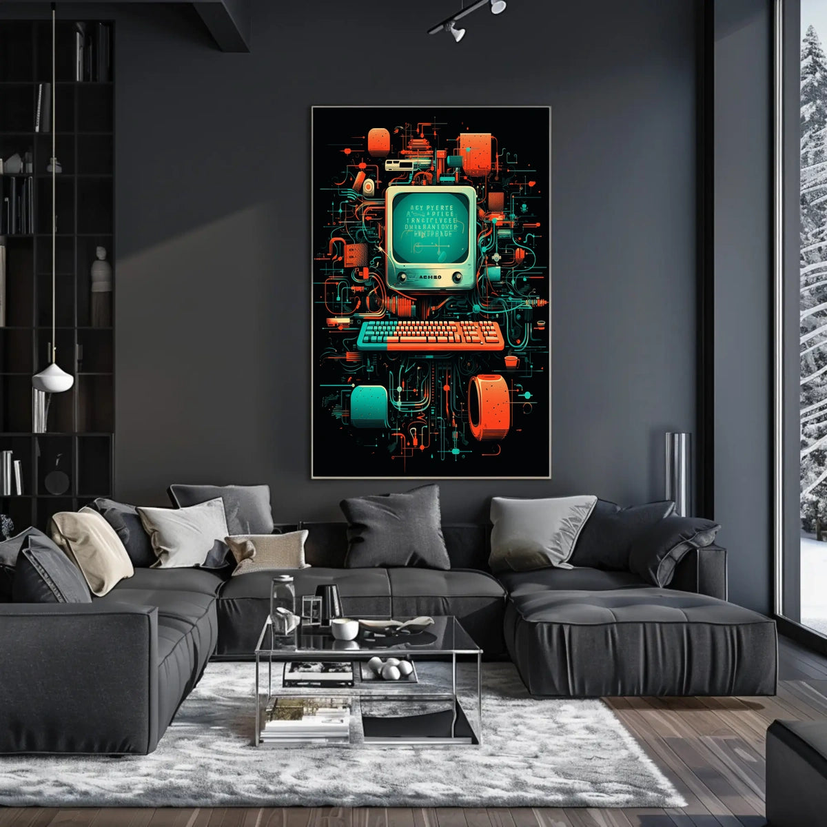 Retro Tech Fusion Poster