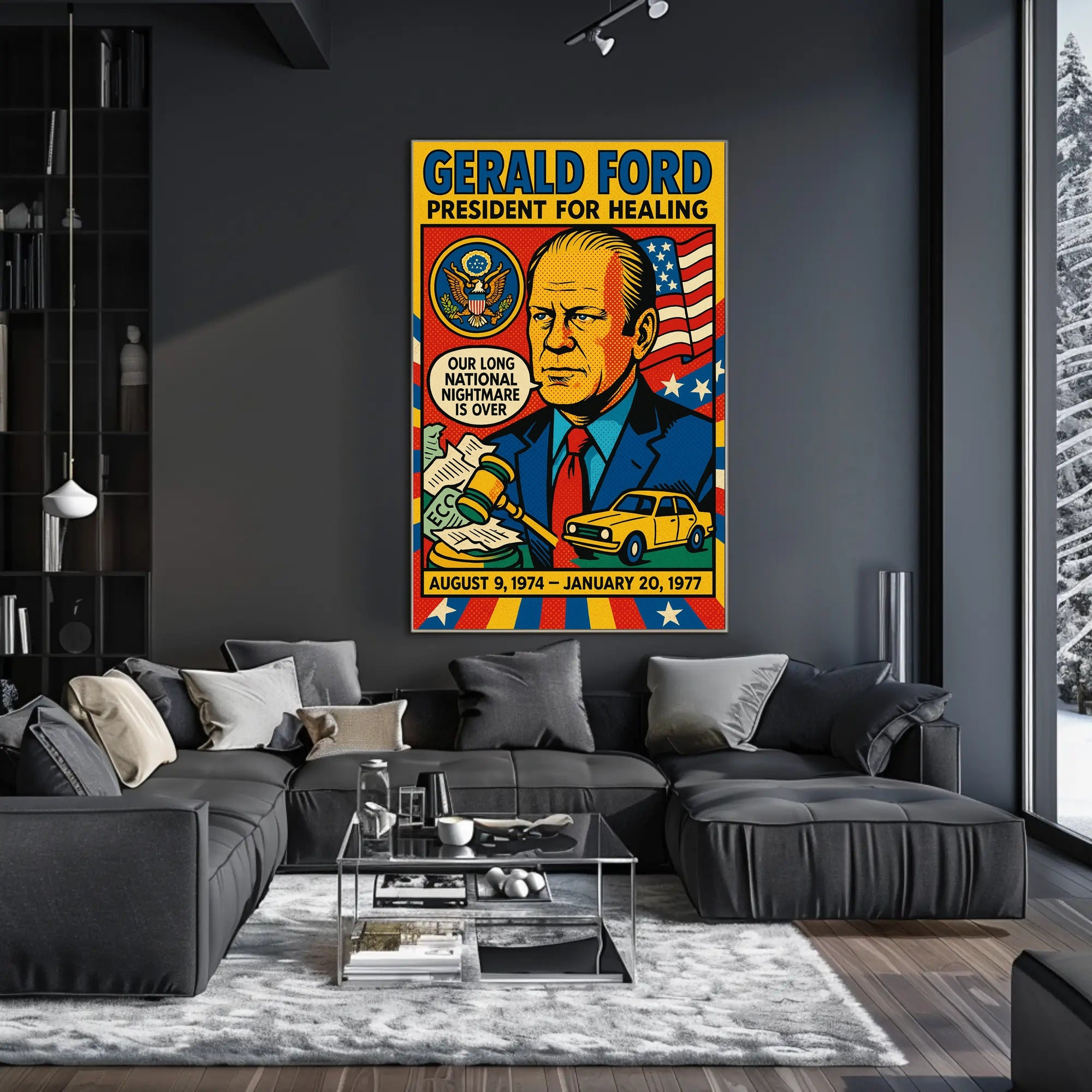 Gerald Ford President for Healing Poster PosterGoat