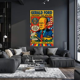Gerald Ford President for Healing Poster PosterGoat