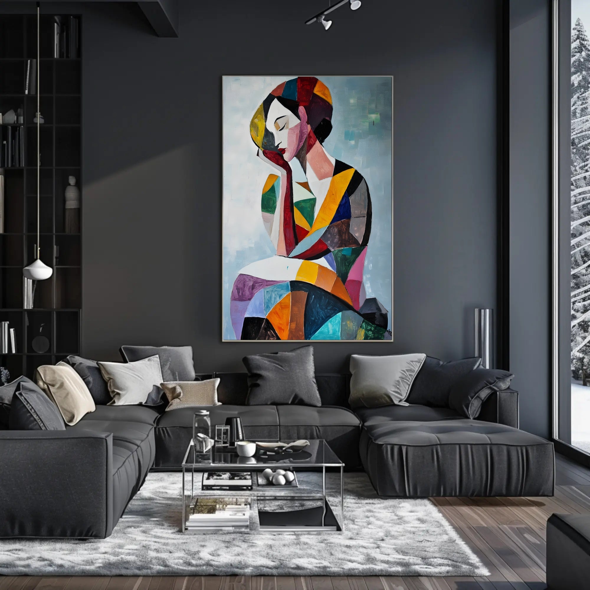 Abstract Contemplation Poster Modern Abstract Print