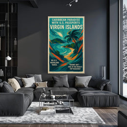 Caribbean Paradise Virgin Islands Poster