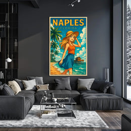 Naples Florida Beachside Bliss Poster Wall Art 18x24