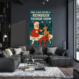 Mrs. Claus Hosts a Reindeer Fashion Show Poster