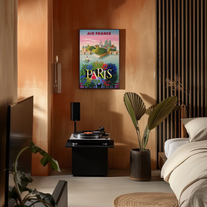 Air France Paris - Vintage Travel Poster