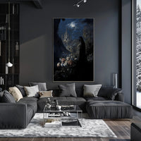Moonlit Gothic Castle Fantasy or Mythology Poster PosterGoat