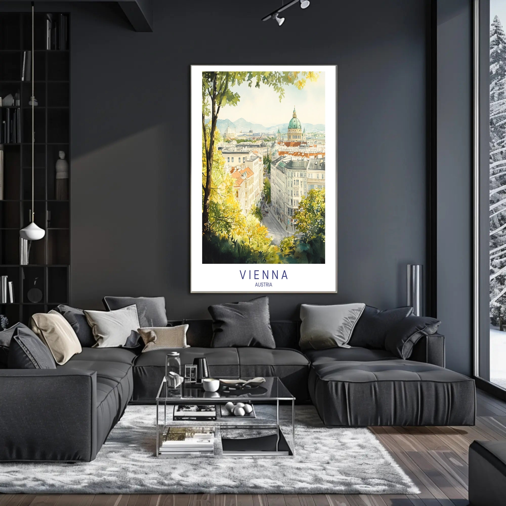 Scenic View of Vienna Poster PosterGoat