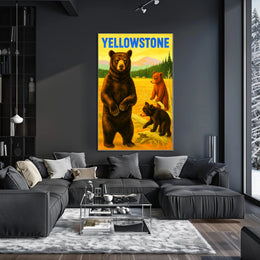 Yellowstone Bears Poster PosterGoat