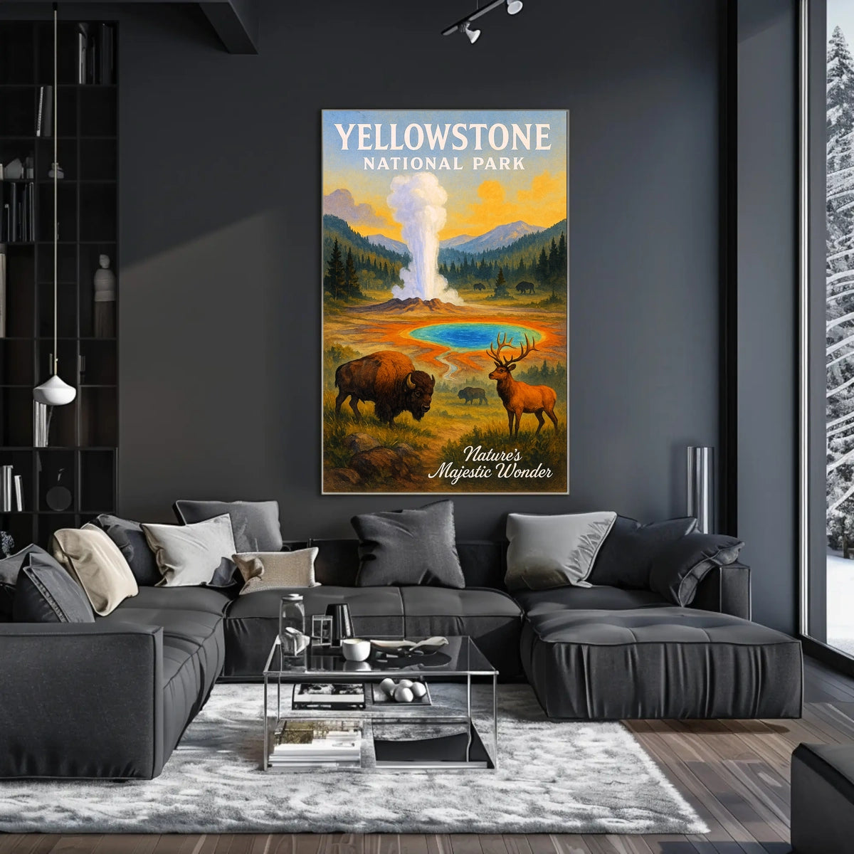 Yellowstone National Park Nature's Majestic Wonder Poster