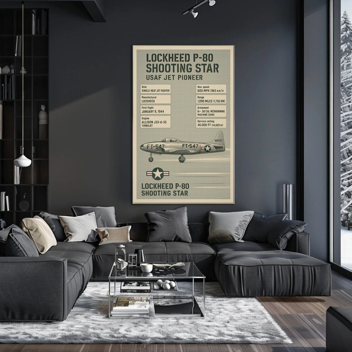 Lockheed P-80 Shooting Star Poster