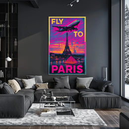 Fly To Paris Poster