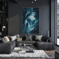 Enigmatic Forest Wanderer Wall Art Poster Decor PosterGoat