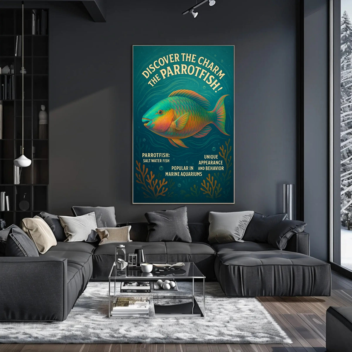 Discover the Charm of the Parrotfish Poster