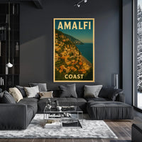 Amalfi Coast Poster Wall Art Travel Print 18x24 Decor
